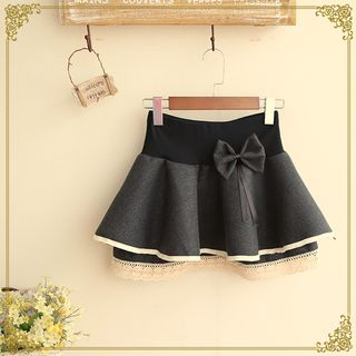 Fairyland Bow Lace Trim Skirt
