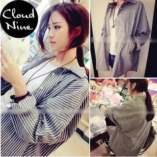 Cloud Nine Stripe Long-Sleeved Shirt