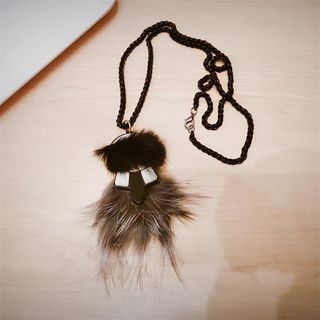 Ticoo Furry Pendant Necklace