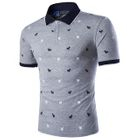 Goat Print Polo Shirt Gray - 5XL от YesStyle.com INT Goat Print Polo Shirt Gray - 5XL от YesStyle.com INT