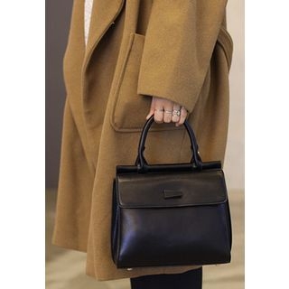 STYLEBYYAM Faux-Leather Shoulder Bag