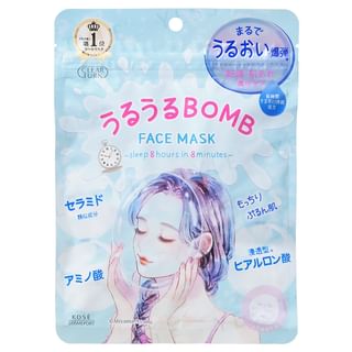 Kose - Clear Turn Uruuru Bomb Face Mask - 7pcs