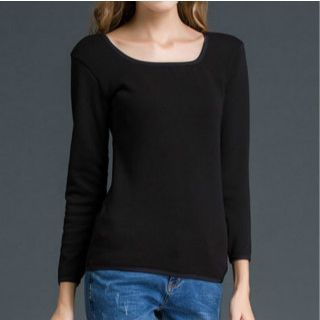 camikiss Long-Sleeve Fleece Lined Top