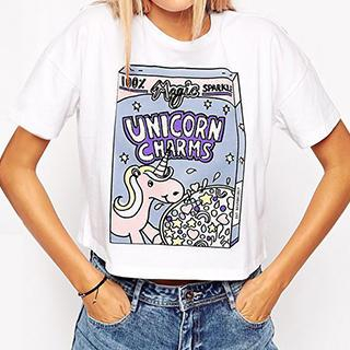 Obel Unicorn Print T-shirt