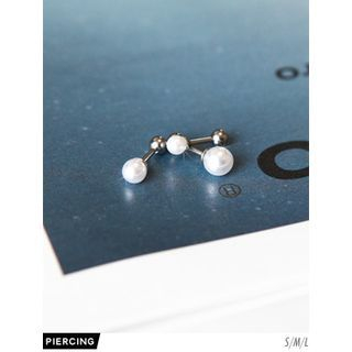 PINKROCKET Faux Pearl Barbells Piercing (Single)