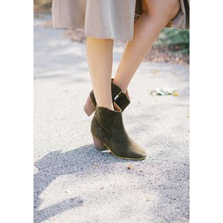 GOROKE Faux-Suede Ankle Boots