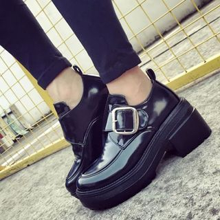 Chryse Buckled Platform Loafers