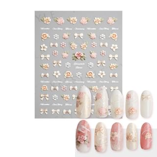 MEKO - Embossed Nail Stickers J 1 pc