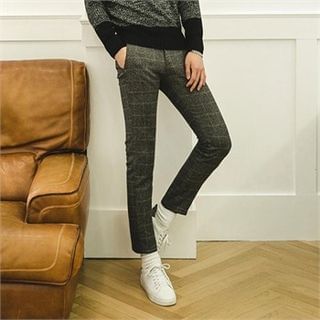 STYLEMAN Fleece-Lined Check Pants