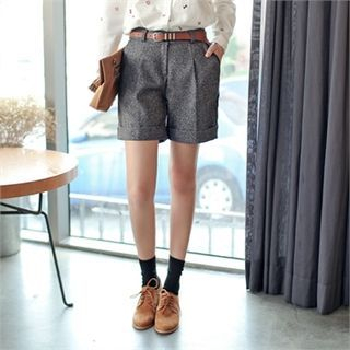 Styleberry Cuffed-Hem Shorts