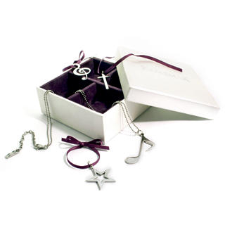 Kamsmak Santa's Fantasy Box Pendant Set (Cross, Star, Quaver & Treble Cleft)