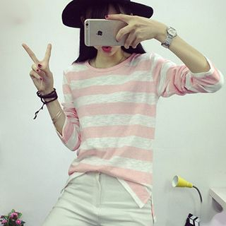 Magic Mirror Striped Long-Sleeve T-Shirt