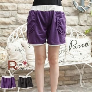RingBear Color-Block Piped Shorts