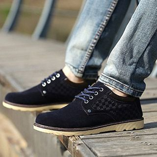 Shoelock Check Lace Up Casual Shoes
