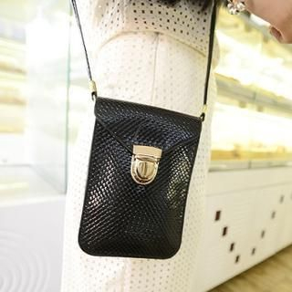 LineShow Push Lock Crossbody Bag