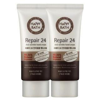 HAPPY BATH Set of 2: Repair 24 Anti-Wrinkle Hand Cream 60ml 2pcs