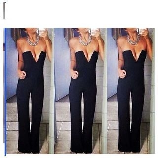 Hotprint Strapless Jumpsuit