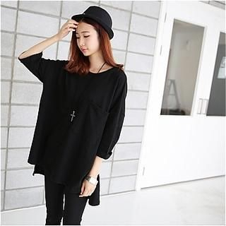 Showgle Oversized Dip-Back T-Shirt