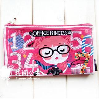 Flower Princess Printed Coin Purse Pink - One Size
