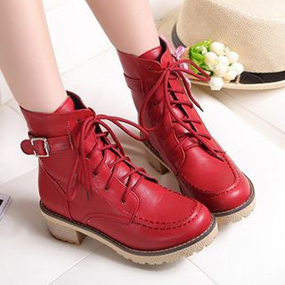 Gizmal Boots Lace-Up Short Boots