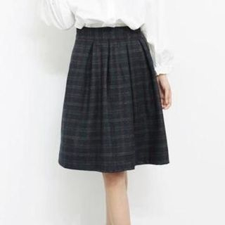WHATEVER Plaid A-Line Skirt