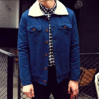 LC Homme Printed Buttoned Jacket