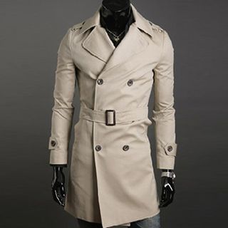 Blueforce Double-Breasted Trench Coat