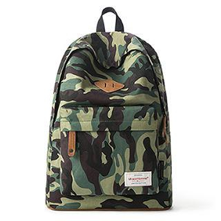 Mr.ace Homme Canvas Camouflage Backpack