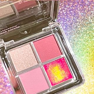 Gella's - 4-Color Shimmering Eyeshadow Palette - Litchi #B02 - 0.6G*4