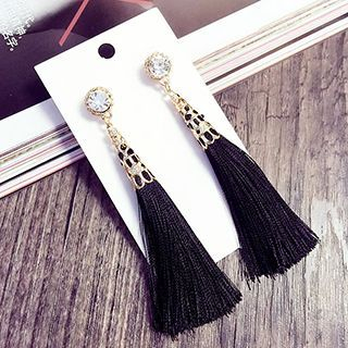 EPOQ Rhinestone Tasseled Earrings