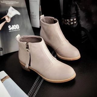 Pastel Pairs Zip Ankle Boots
