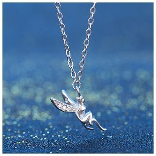 Zundiao Sterling Silver Angel Necklace