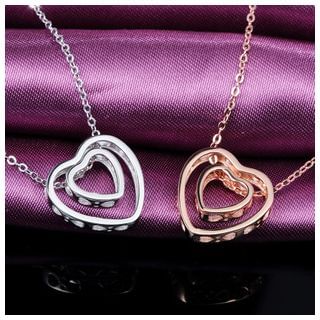 Zundiao Sterling Silver Heart Necklace