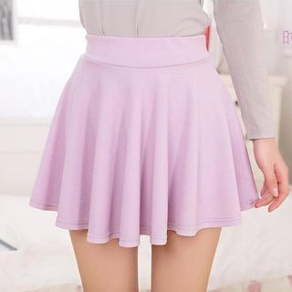 Cotton Dream Elastic Waist A-Line Skirt