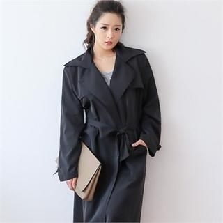 GLAM12 Open-Front Trench Coat