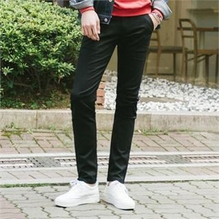 STYLEMAN Washed Cotton Skinny Pants