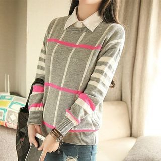 rumanka Check Sweater