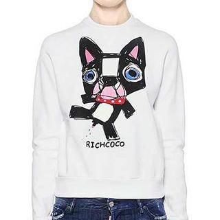 Richcoco Dog Print Pullover