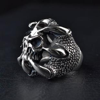 Trend Cool Titanium Steel Skull Ring
