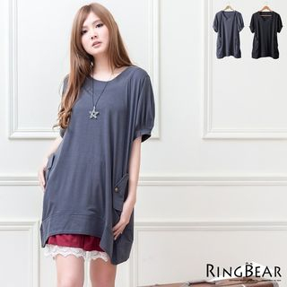 RingBear Double-Pocket Oversized Top