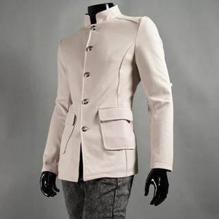 Free Shop Stand-Collar Buttoned Jacket