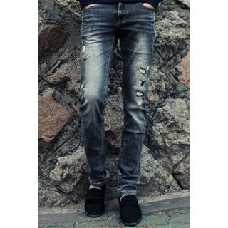 Ohkkage Distressed Skinny Jeans