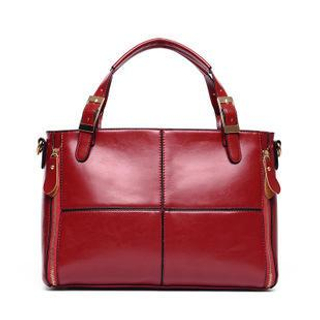 LineShow Faux-Leather Handbag