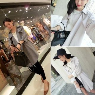 QZ Lady Open Front Trench Coat