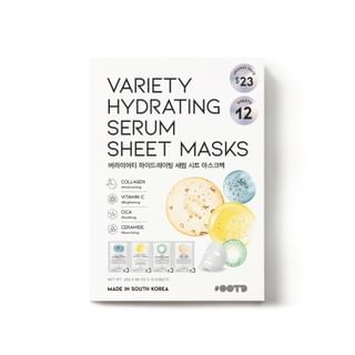 OOTD - Variety Hydrating Serum Sheet Masks Set 25g x 12 sheets
