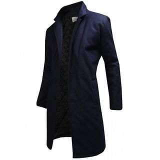 WIZIKOREA Single-Breasted Quilt-Lined Coat