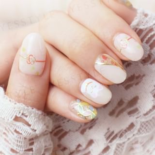Lunacaca - Golden Luck Bell Nails Art Stickers 24 pcs