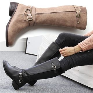Reneve Dual-Belted Tall Boots