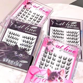 Gege Bear - BUY 3 GET 40% OFF - False Eyelashes - 2 Styles #Black - 24 pairs