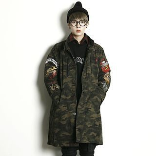 Rememberclick Camouflage Oversized Jacket